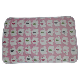 Produktbild von Pettimania Fleece Decke mit Elefanten-Motiv pink