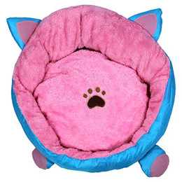 Produktbild von Pettimania Katzenbett mit Ohren rosa/blau