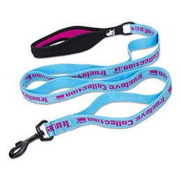Produktbild von Pettimania Nylon Leine mit Neopren-Griff blau/pink