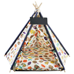 Produktbild von Pettimania Tipi mit Eulenprint für Katzen