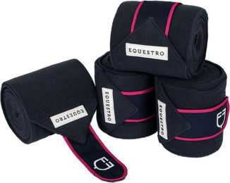 Produktbild von Pferde-Polo-Bänder aus atmungsaktivem Fleece Equestro (x4)