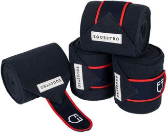 Produktbild von Pferde-Polo-Bänder aus atmungsaktivem Fleece Equestro (x4)