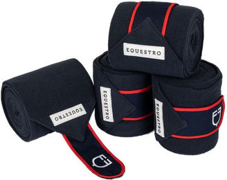 Produktbild von Pferde-Polo-Bänder mit Klettverschluss Equestro (x4)