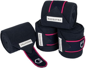 Produktbild von Pferde-Polo-Bänder mit Klettverschluss Equestro (x4)