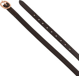 Produktbild von Pferde-Sporenriemen aus Leder mit goldener Schnalle Equestro