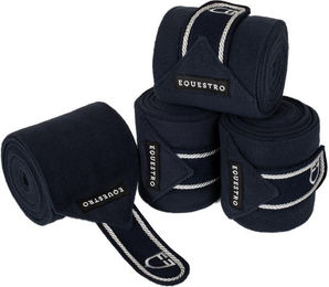 Produktbild von Pferdebänder mit gesticktem Logo Equestro (x4)