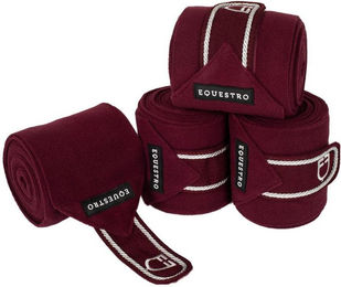 Produktbild von Pferdebänder mit gesticktem Logo Equestro (x4)