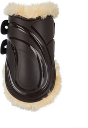 Produktbild von Pferdebeinschoner aus Polyurethan mit synthetischem Lammleder Equestro Evolution