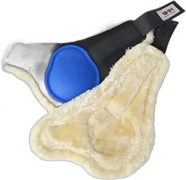 Produktbild von Pferdebeinschoner aus Schafsleder Hispano Hipica