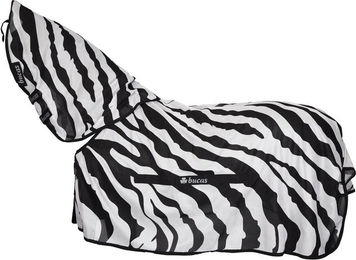 Produktbild von Pferdeedecke mit Halsetui Bucas Buzz-Off Zebra
