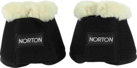 Produktbild von Pferdeglocken aus Mesh und synthetischem Lammfell Norton