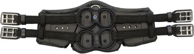 Produktbild von Pferdegurt mit schwarzem Kalbslederpolster Stübben Equi-Soft