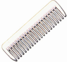 Produktbild von Pferdehaarkamm klein mit Mähne Alu Tattini