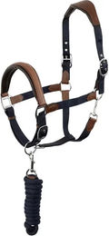 Produktbild von Pferdehalfter aus Leder und Nylon ANKY