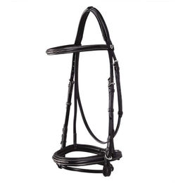 Pferdehalfter für englische Reiter aus Leder mit Stickereien Equestro – Bild 1 von 8