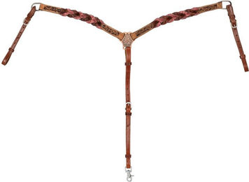 Produktbild von Pferdehalfter mit geflochtenen Lederverzierungen Pool's