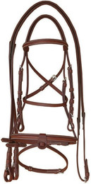 Produktbild von Pferdehalfter mit kontrastierenden Steppnähten Supreme