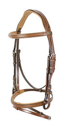 Pferdehalftriemen aus Leder für englische Reiterei Equestro – Bild 1 von 2