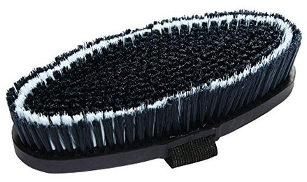 Produktbild von Pferdekardätsche Brush & Co marine/hellblau