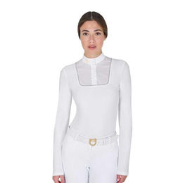 Pferdesport Turnier Polo Langarm Damen Equestro – Bild 1 von 6