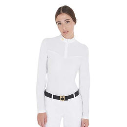 Pferdesport Turnier Polo Langarm Damen Equestro – Bild 1 von 5