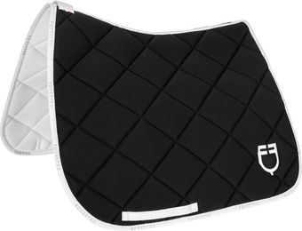 Produktbild von Pferdetrainingsteppich aus technischem Gewebe mit Logo Equestro