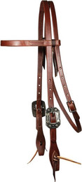 Produktbild von Pferdezaum aus Leder mit Pfeilschnalle Professional's Choice