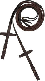 Pferdezügel aus Leder mit Gummi Horze Muswell – Bild 1 von 2