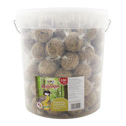 Produktbild von Pfiffikus Meisenknödel mit Netz im Eimer