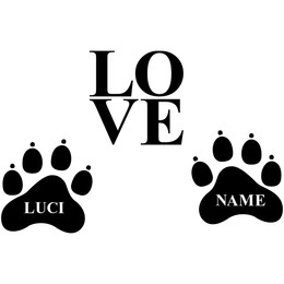 Produktbild von Pfötchen-Aufkleber für Wohnmobil (2er- oder 3er-Set)