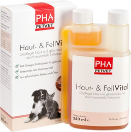 Produktbild von PHA Haut- und Fellvital flüssiges Ergänzungsfutter für Hunde - 250 ml