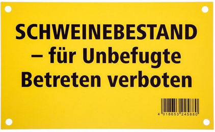Produktbild von Pinnwand Schweine, für Unbefugte verboten Kerbl