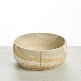 Produktbild von PINO Classic Bowl Owl Greige Marble, Größe: L / Maße: 21 x 9,2 cm