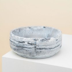 Produktbild von pino Hundenapf Classic Bowl dolphin grey marble Gr. M
