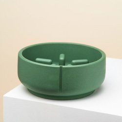 Produktbild von pino Hundenapf Slow Feeder duck green solid Gr. M