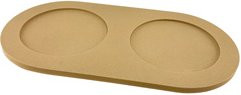 Produktbild von pino Napfunterlage Serving Tray Sand camel brown solid Gr. L