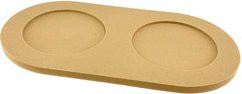 Produktbild von pino Napfunterlage Serving Tray Sand camel brown solid Gr. S/M