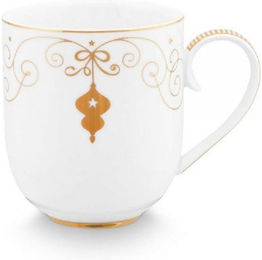 Produktbild von PiP Studio Geschirr Henkelbecher Royal Winter Weiß - 325 ml