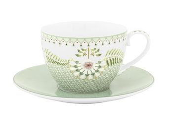 PiP Studio Geschirr Tasse & Untertasse Lily&Lotus hellgrün – Bild 1 von 6