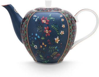 Produktbild von PiP Studio Geschirr Teekanne groß Berry Blues blau - 1,6 l