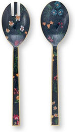 Produktbild von PiP Studio Salatbesteck 2er Set Berry Blues emailliert