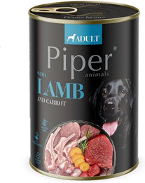 Produktbild von PIPER Nassfutter mit Lammfleisch und Karotten für Hunde 400 g