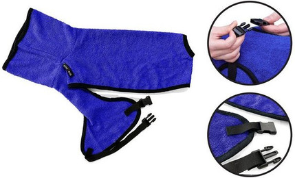 Produktbild von Pisi & Bili Hundebademantel 100% Baumwolle