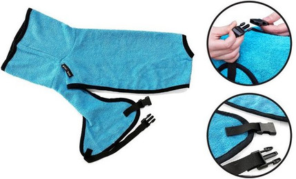 Produktbild von Pisi & Bili Hundebademantel 100% Baumwolle