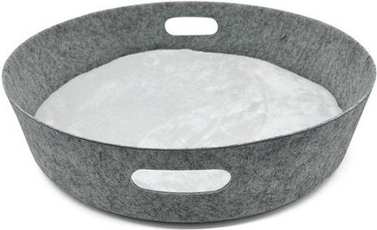 Produktbild von Pisi & Bili Katzenbett aus Filz mit weichem Plüsch