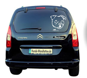 Produktbild von Pitbull Kopf Auto Wohnmobil Aufkleber I Wandtattoo