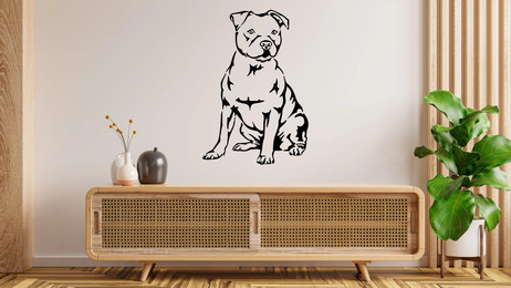 Produktbild von Pitbull Wandtattoo Wandsticker Wandaufkleber Wanddekoration