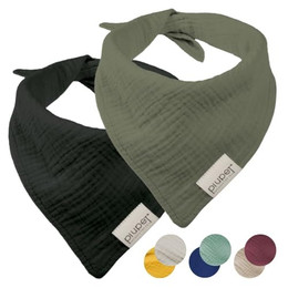 Produktbild von PIUPET Hundehalstuch-Set schwarz/grün L