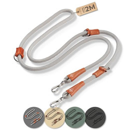 Produktbild von PiuPet Hundeleine 2m, 3-fach längenverstellbar, Grau - 2 m