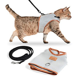 Produktbild von PIUPET Katzengeschirr Fritz grau S